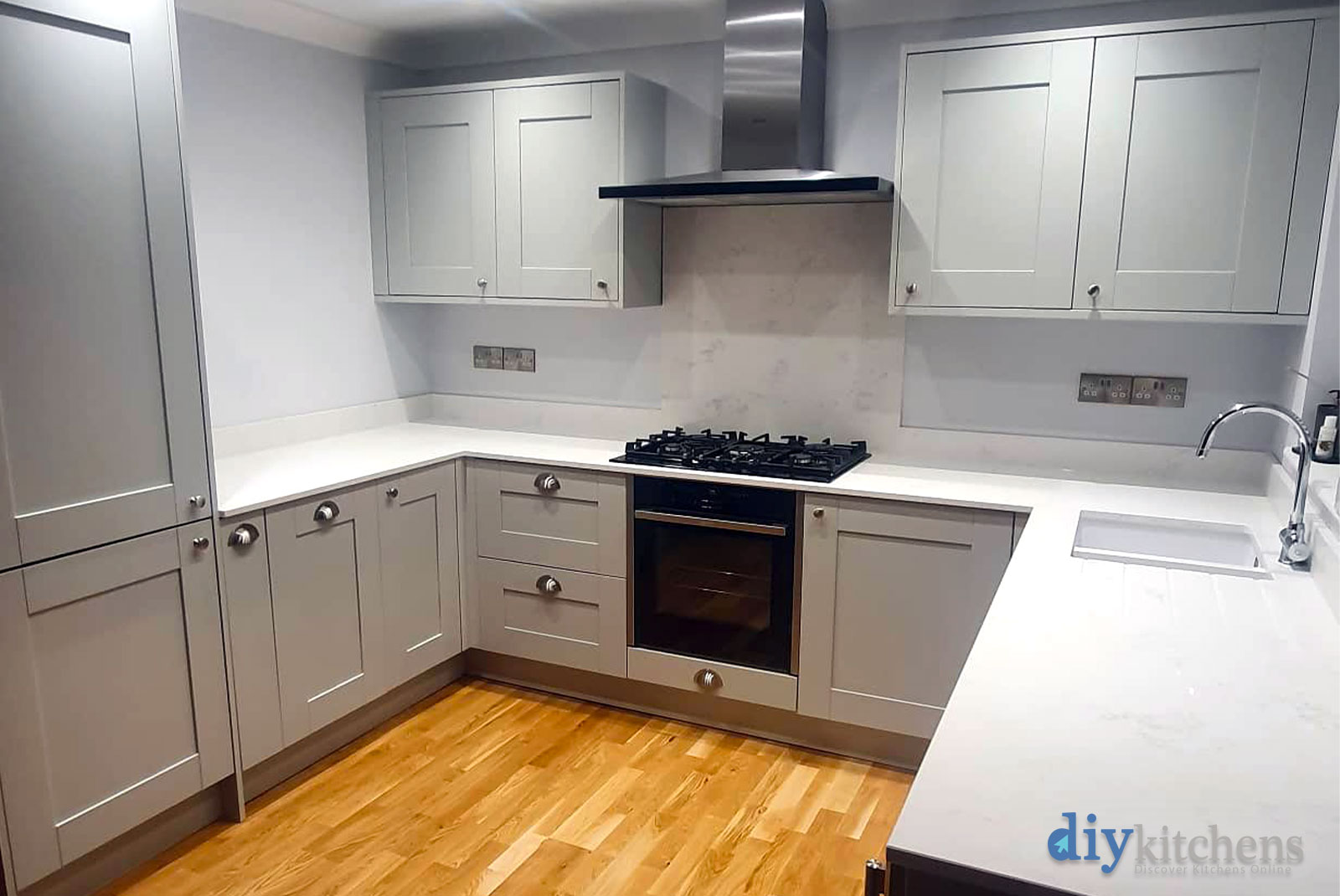 Shaker Grey Smooth Painted Real Kitchens