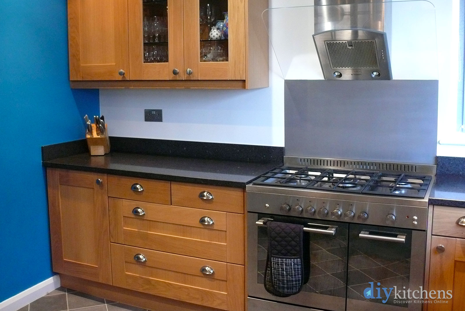 Shaker Blue Real Kitchens