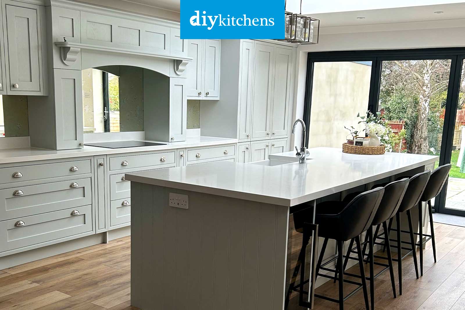 Inframe Grey Textured Painted Real Kitchens