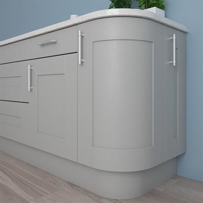 Curved S Shaped Kitchen Base Units, Curved Kitchen Cabinets Ikea