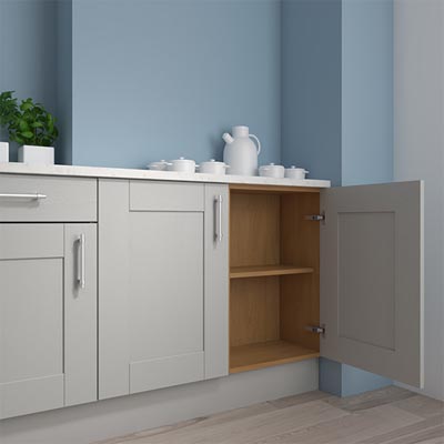 Slimline Base Units Kitchen, How Deep Are Lower Kitchen Cabinets