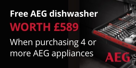 Free dishwasher with 4 or more AEG appliances