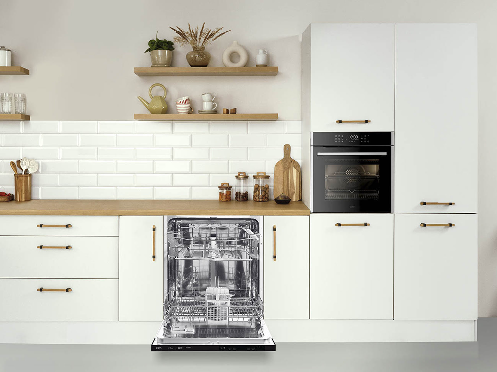 Fully integrated 60cm dishwasher, 14 place setting DIY Kitchens