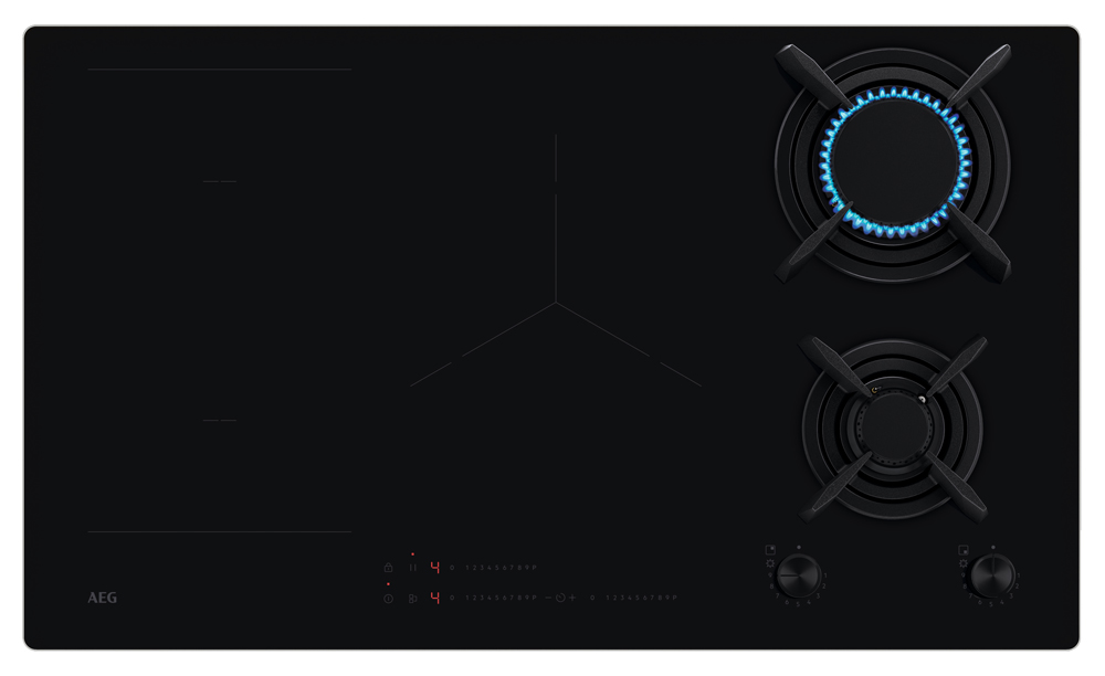90cm Mixed Fuel Hob (Induction & Gas)