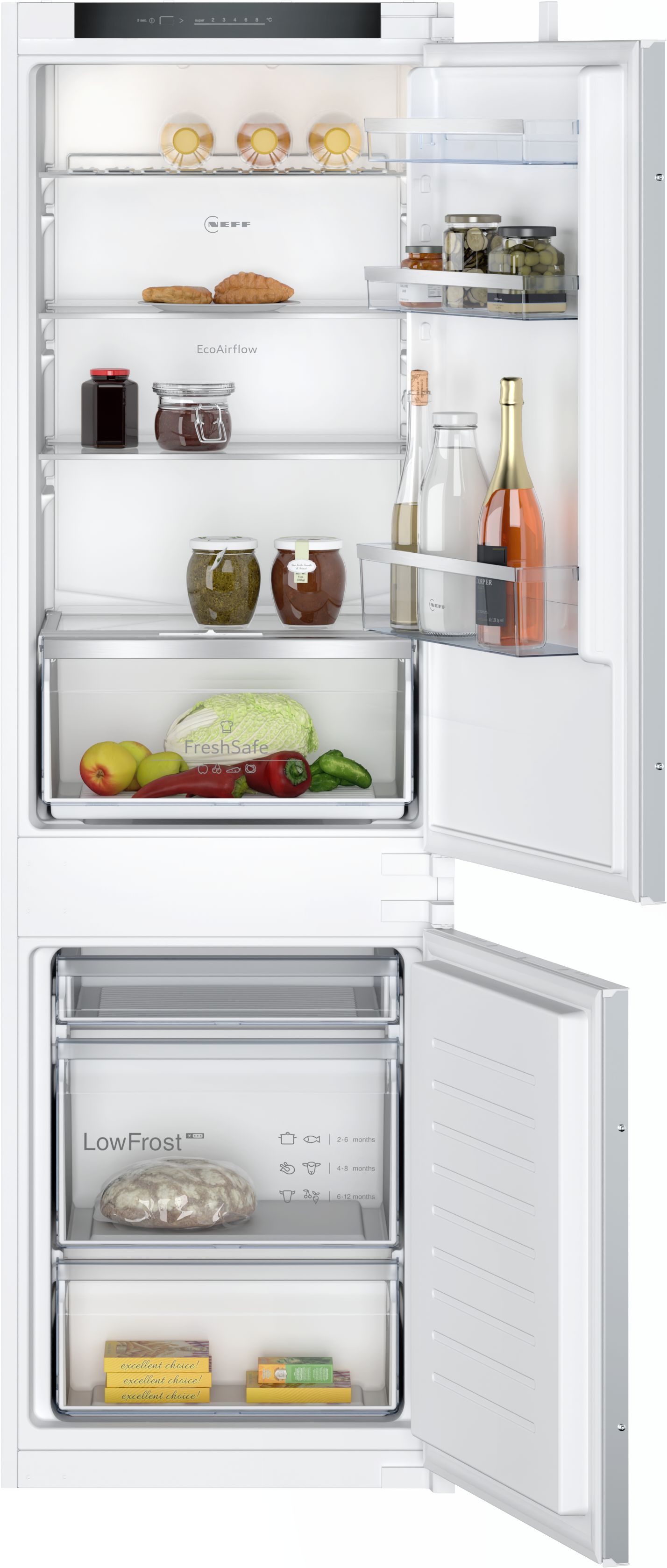 NEFF N50 Built in Bottom Freezer - LowFrost 60/40 Split