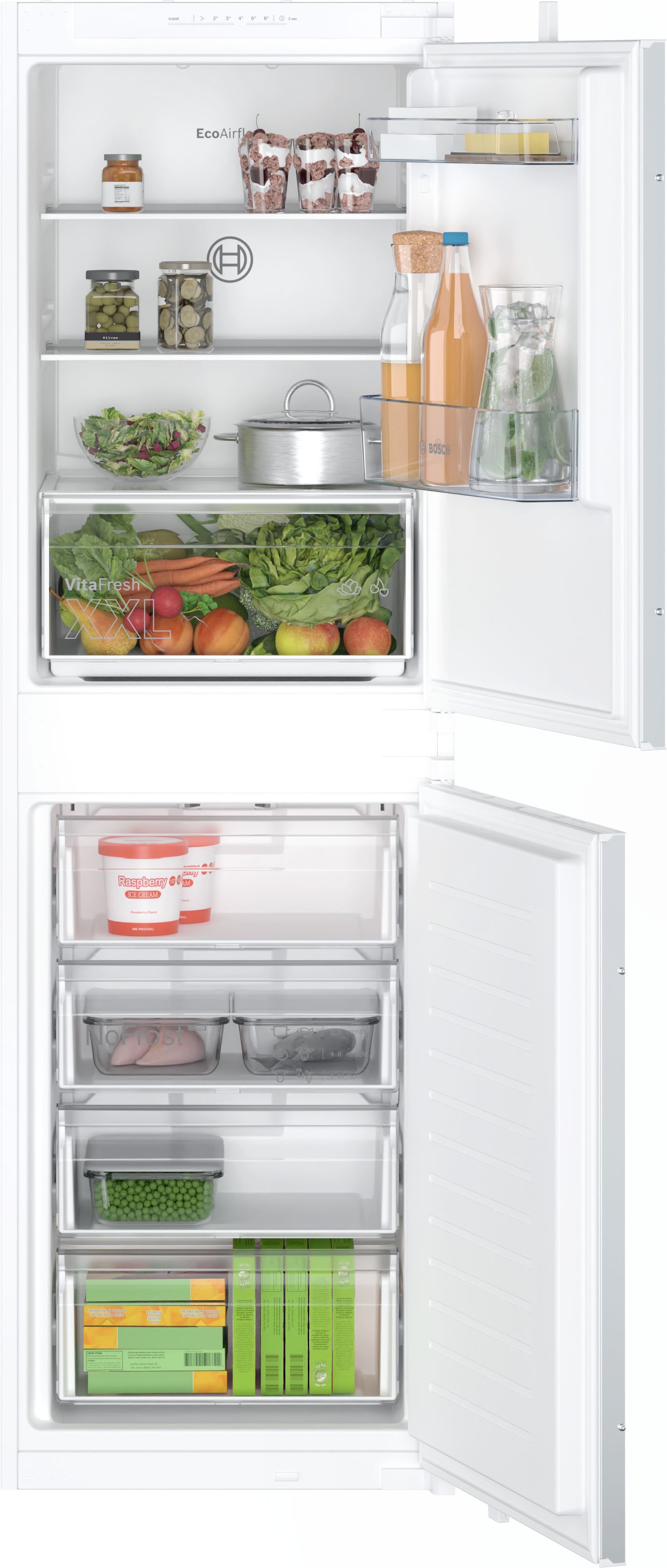 Bosch Series 2 Bottom Freezers - NoFrost 50/50 Split Sliding Hinge