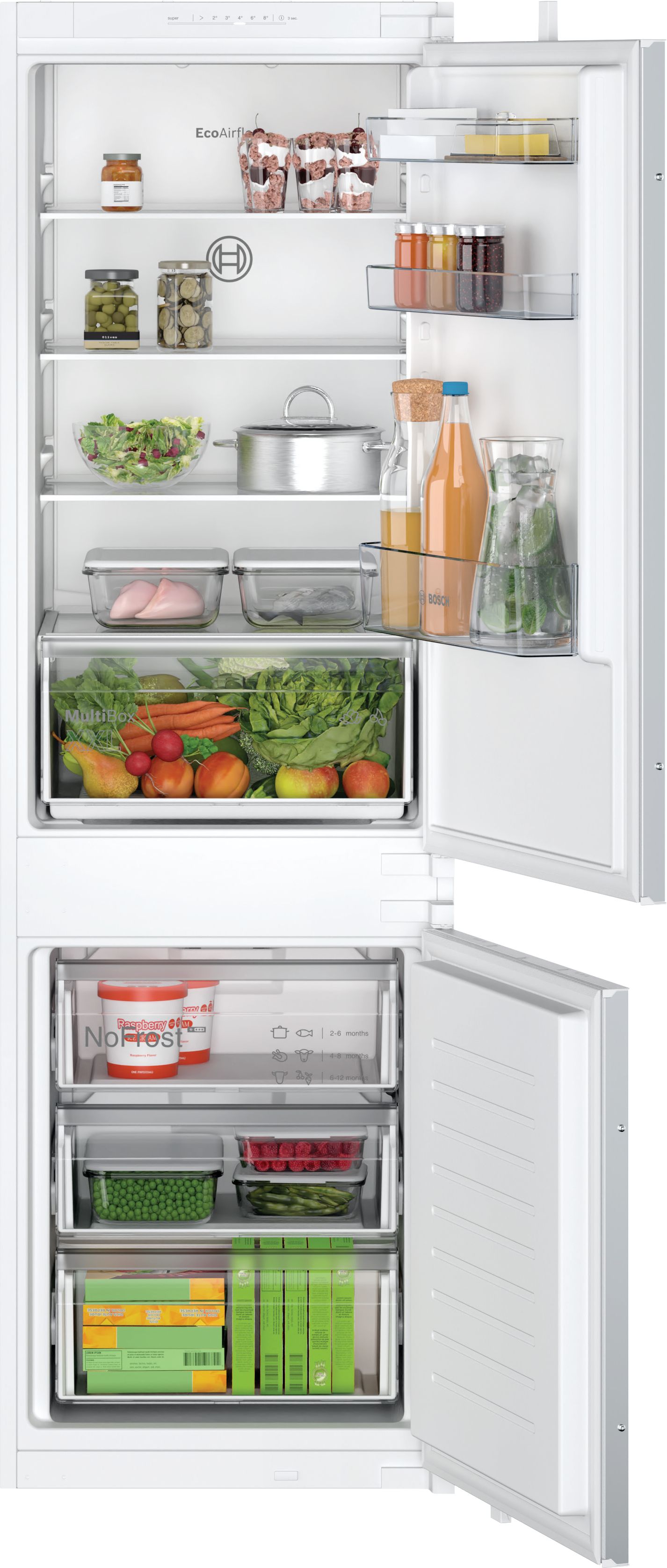 Bosch Series 2 Bottom Freezers - NoFrost 60/40 Split Sliding Hinge 70/30
