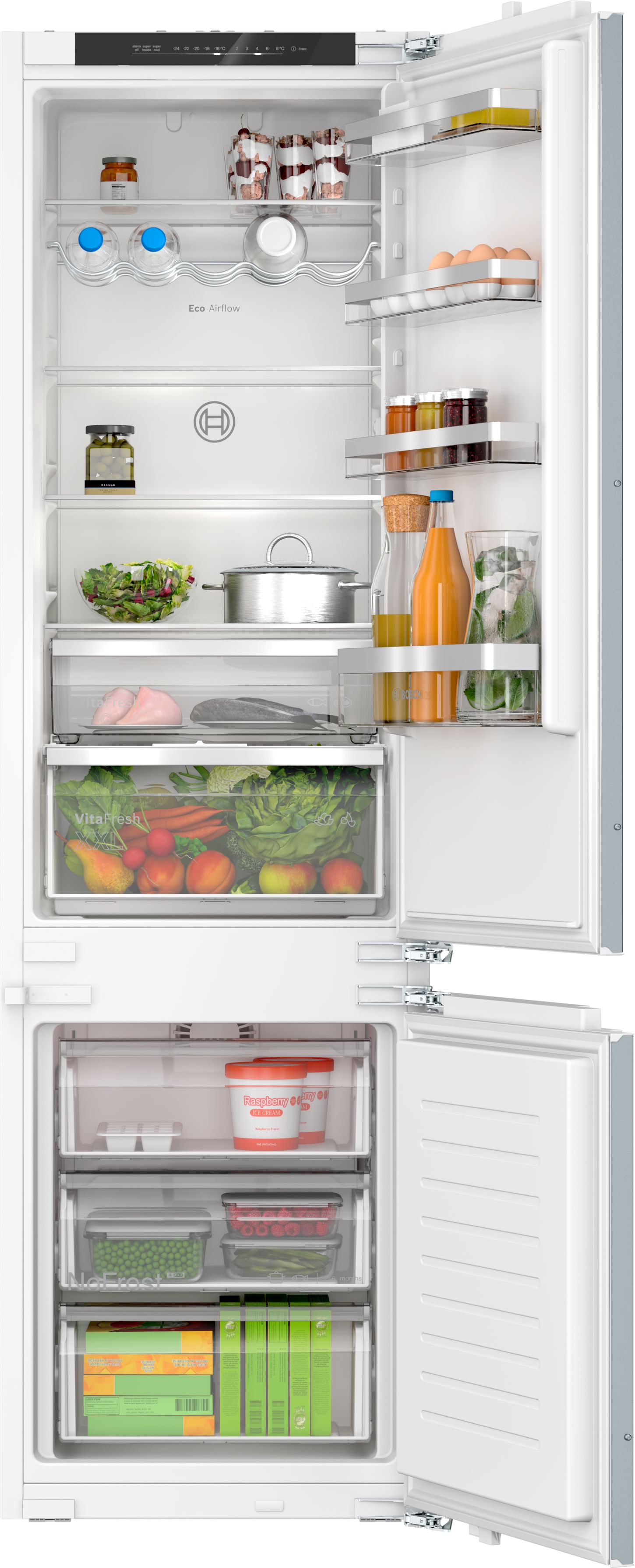 Bosch Series 4 Bottom Freezers - NoFrost (193.5cm Height x 54cm width, XL) 70/30