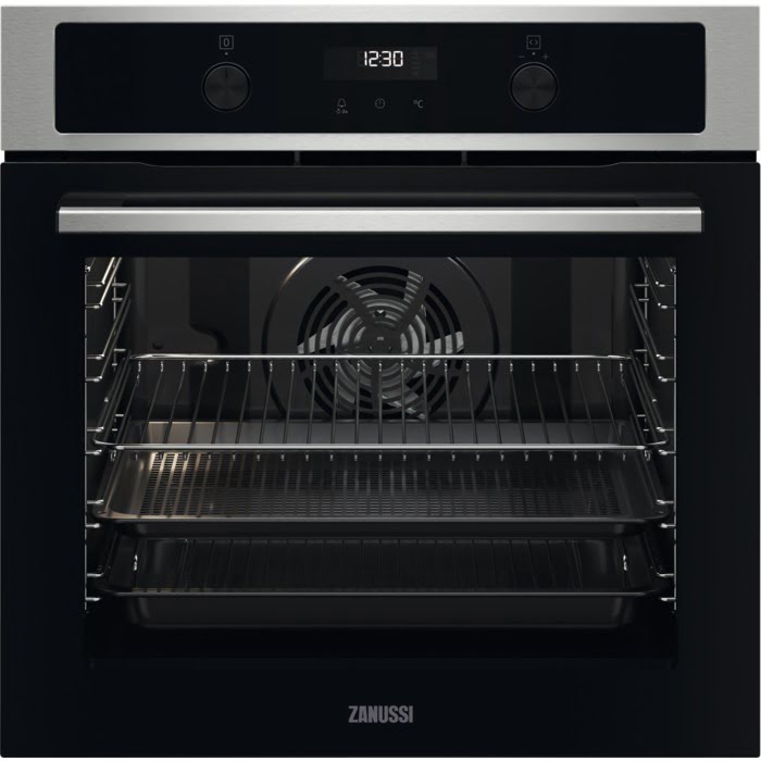 60cm Multifunction Pyrolytic Single Oven, Stainless Steel 