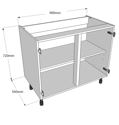 900 base clearance unit howdens