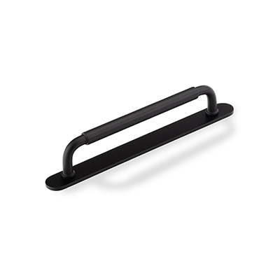 H & H Okus Pull Handle with Backplate MBL 160