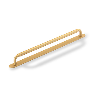 H & H Okus Pull Handle with Backplate BSB 320