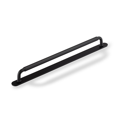 H & H Okus Pull Handle with Backplate MBL 320