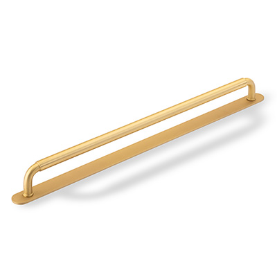 H & H Okus Pull Handle with Backplate BSB 448
