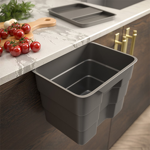 bioBin - Mobile waste bin (Dark Grey)