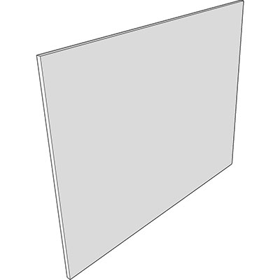 900 x 1165 x 18mm - Island/Peninsular Backing Panel image