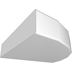 Curved Radius Corner Top - Painted image