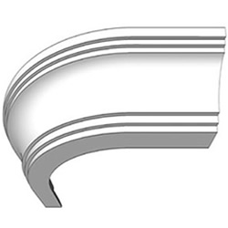 External Contemporary Curved Cornice image