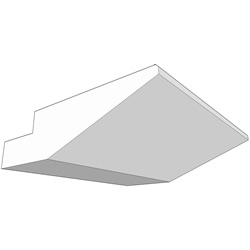 33 x 3000 x 123mm - Contemporary Cornice image