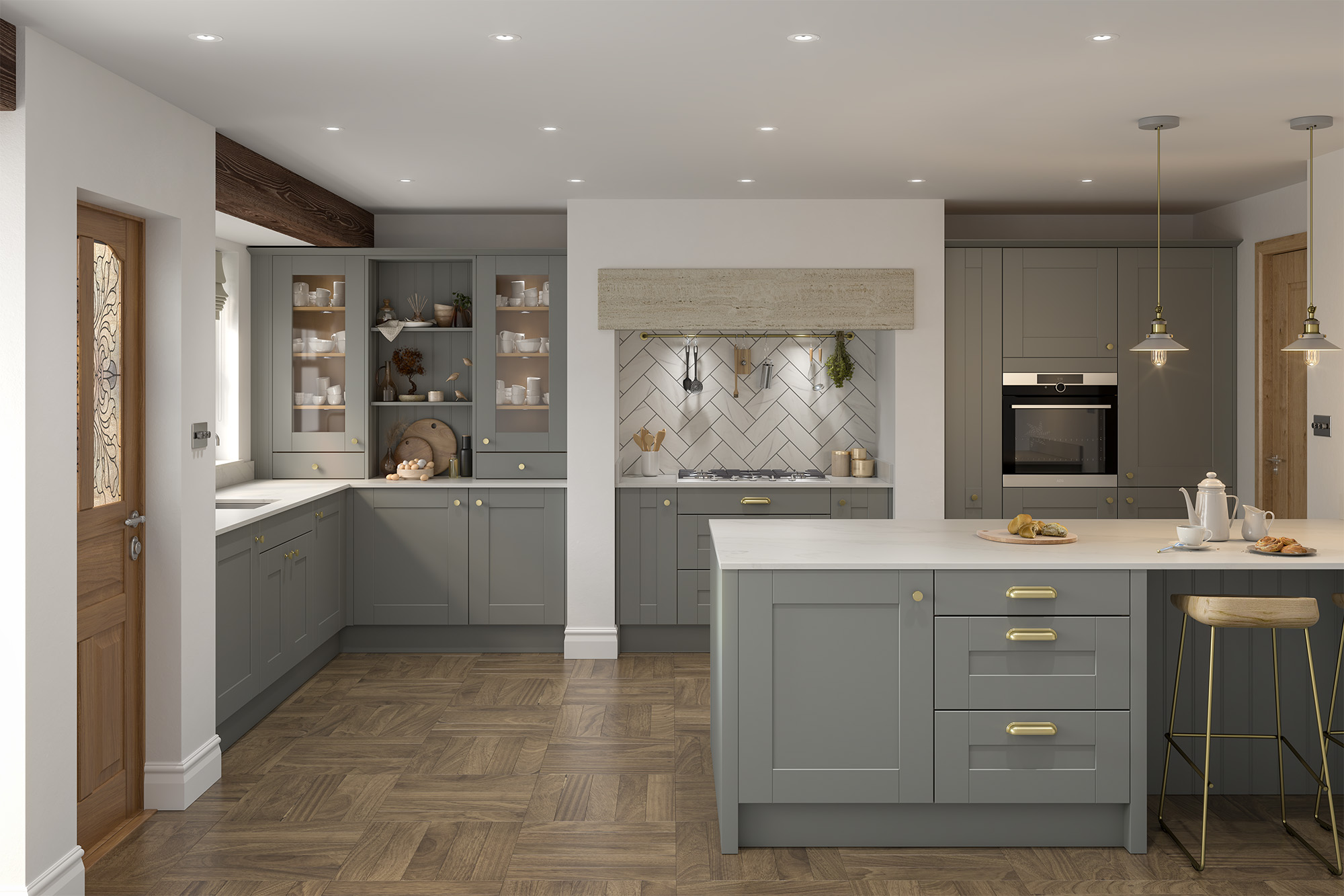 Clayton Heron Grey Kitchens - Buy Clayton Heron Grey Kitchen Units at ...