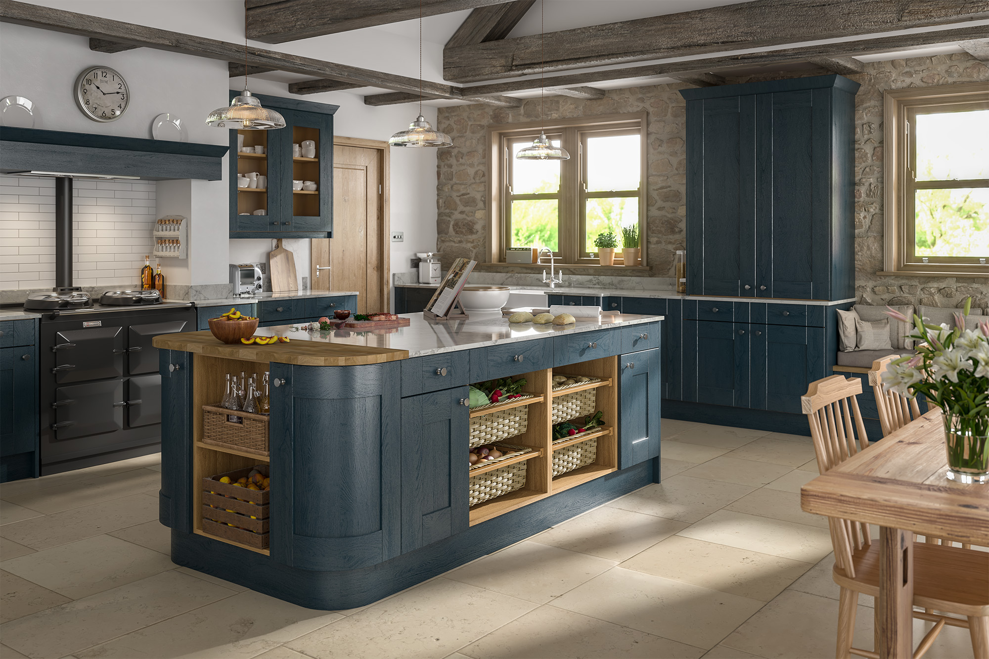 Malton Cobham Blue Kitchens - Buy Malton Cobham Blue Kitchen Units at ...