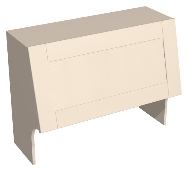 1000mm Cooker Canopy - Plain - 1000X720mm