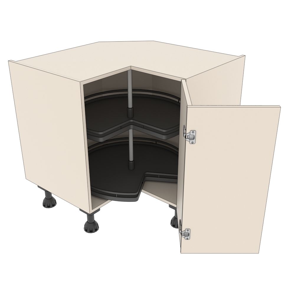 900mm Highline L-shaped Corner Base Unit With 3/4 Carousel