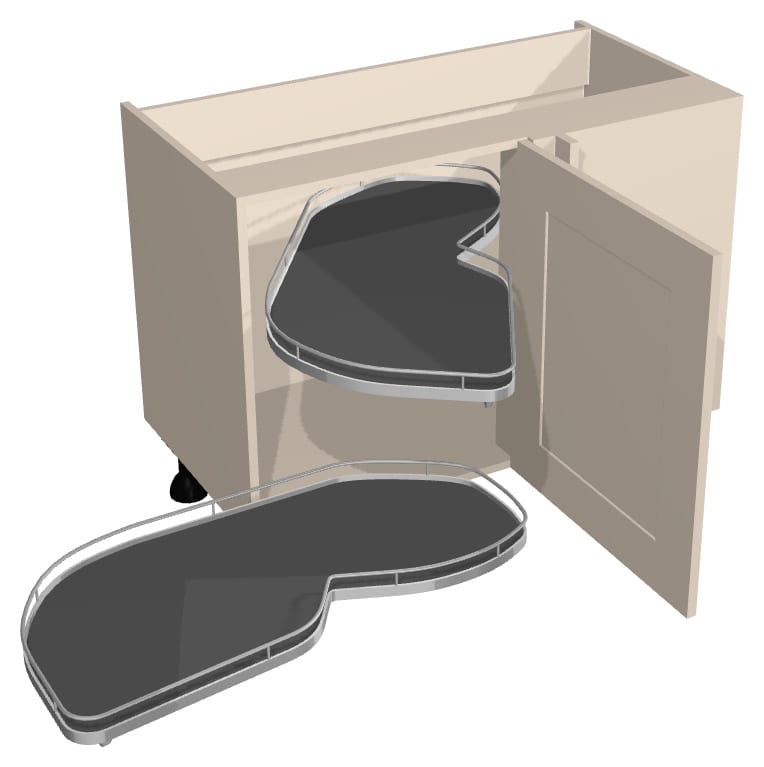 1100mm Highline Le Mans Corner Base Unit