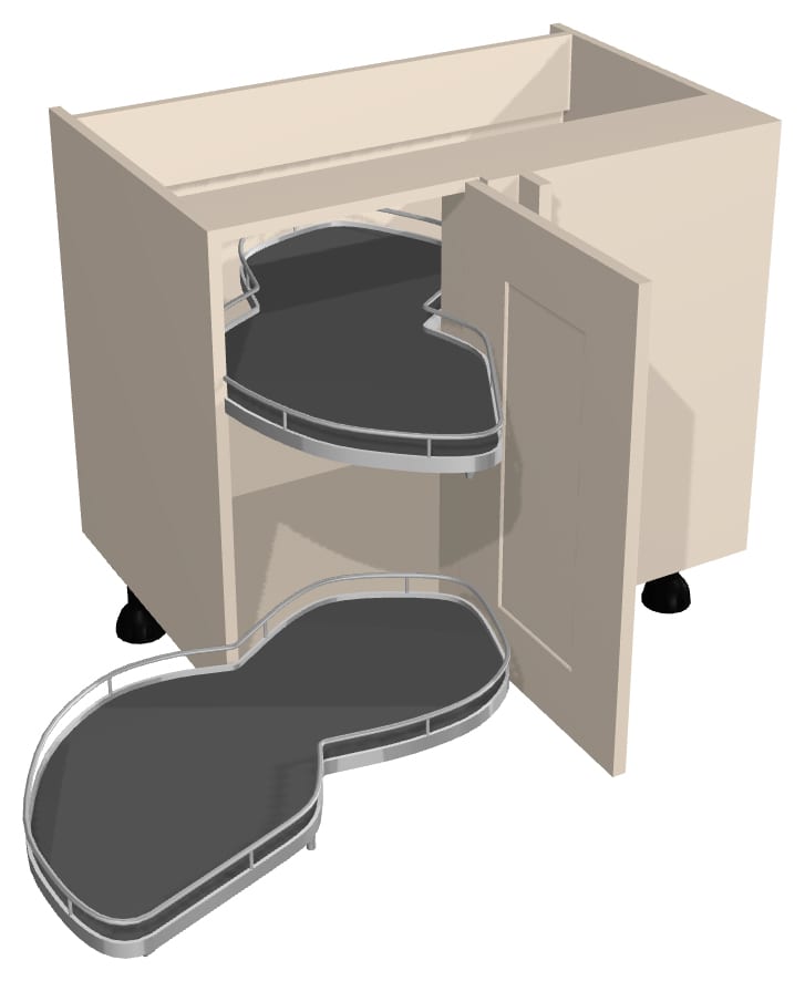 900mm Highline Le Mans Corner Base Unit