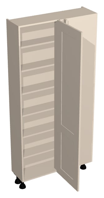 1000mm Tall Corner Larder Unit - 300mm Deep