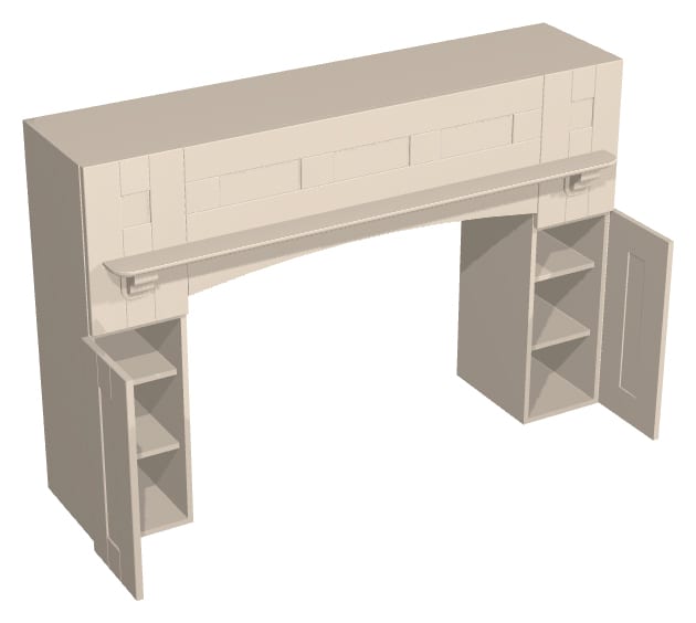 1800mm Mantel - Cornice to be purchased as an addition