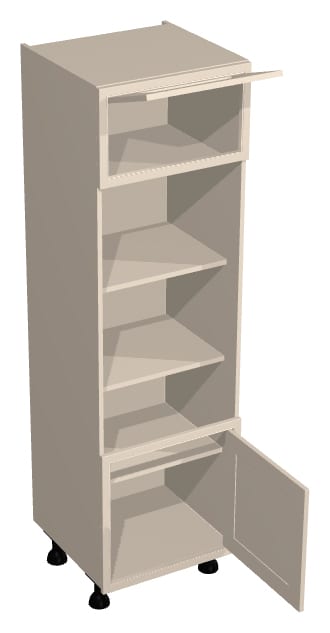 600mm 595mm Single Oven - 365mm apperture Microwave