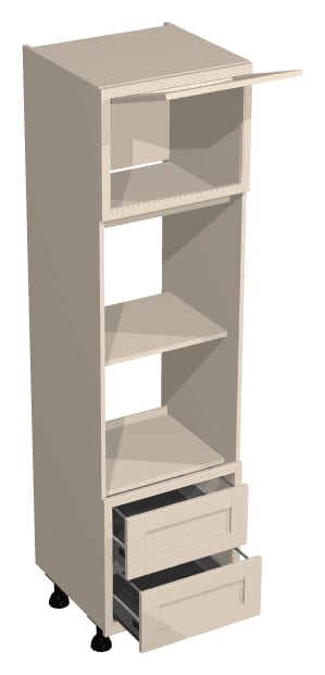 600mm 2300mm Built In Single Oven And Microwave Housing with Drawers